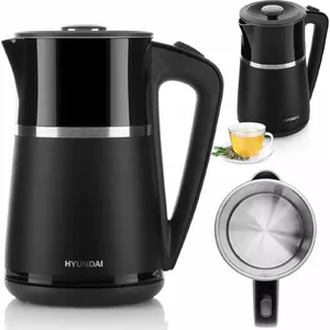Электрический чайник HYUNDAI KETTLE VK-306 — 2200 Вт, 1.7 л, двойные стенки, чёрный