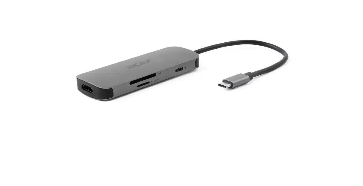 Acer 7‑in‑1 USB‑C dongle — USB 3.2 Gen 1, HDMI, SD Photo 4