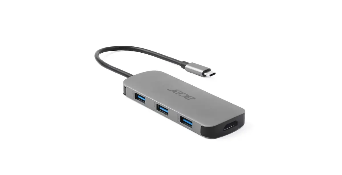 Acer 7‑in‑1 USB‑C dongle — USB 3.2 Gen 1, HDMI, SD Photo 5