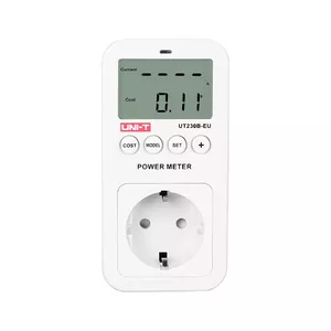 Power socket with energy consumption meter Unit UT230B-EU — plug-in socket with kilowatt-hour meter