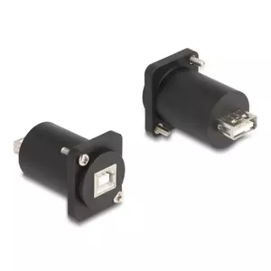 DeLOCK D-Type Module USB 2.0 Type-B female to Type-A female black