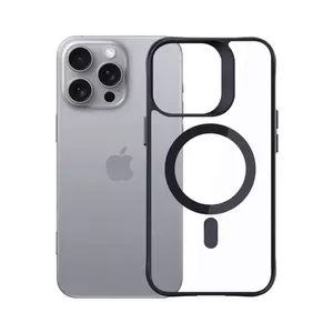 Cover 3MK Satin Armor MagCase iPhone 16 Pro Max 17.5 cm Black Transparent