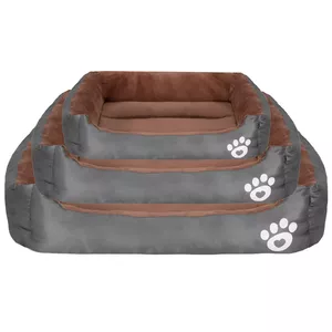 Pet beds Springos PA0329 set of 3 — small, medium, large, brown-gray