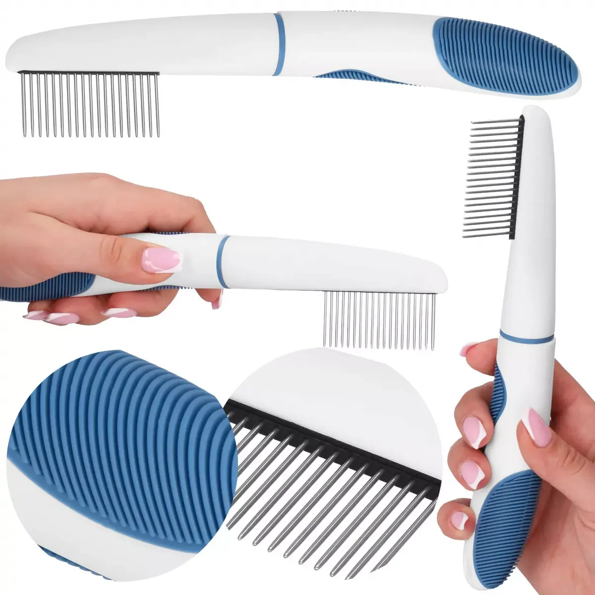 Cat Comb Springos PA0262 — Stainless Steel Teeth Photo 3