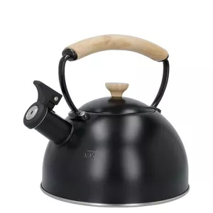 Teapot La Cafetiere GB40LCWHKETBLK 1.6L stainless steel, black with wooden handle