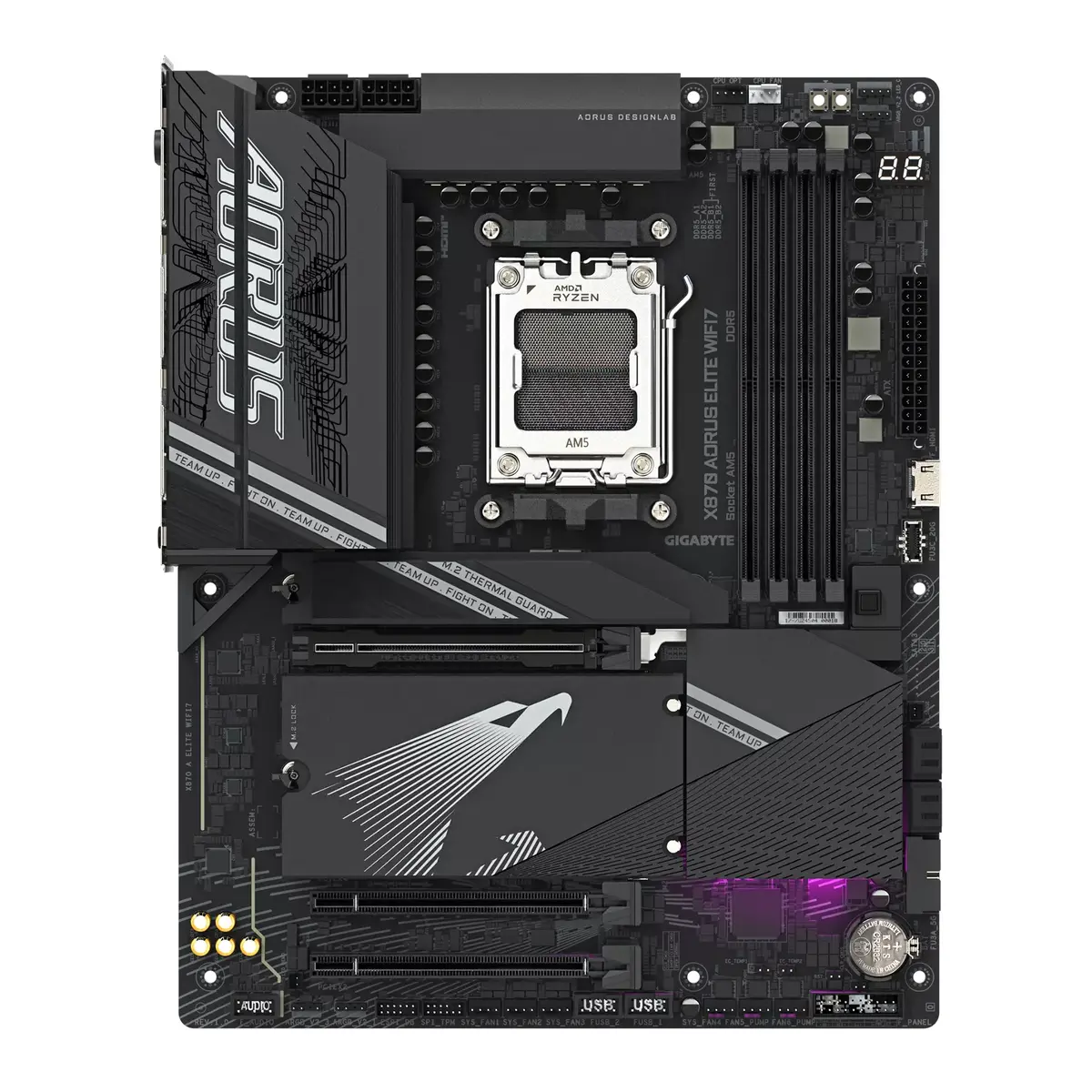 GIGABYTE X870 AORUS ELITE WIFI7 ATX материнская плата Photo 2