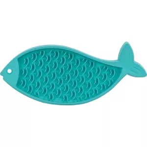 Миска для кормления кошек Trixie TRIXIE Lick'n'Snack силиконовая бирюзовая, Ø 280 мм