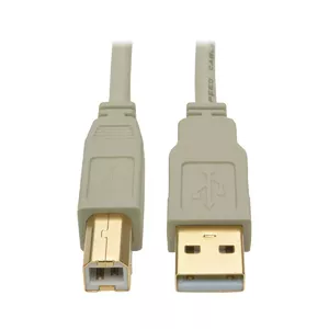 USB 2.0 A to B Cable Tripp Lite U022-006-BE 6 ft Beige