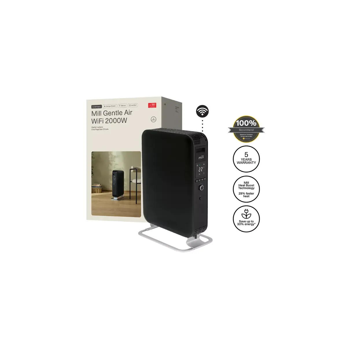 Масляный обогреватель Mill OIL2000WIFI3 Photo 5