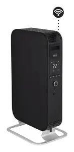 Масляный электрический обогреватель Mill OIL2000WIFI3 Black 2000 Вт с 3 уровнями мощности и регулируемым термостатом