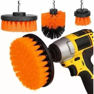 Cleaning Brush Set for Drill Bigstern - 4 pcs, universal drill-mounted cleaning brushes
