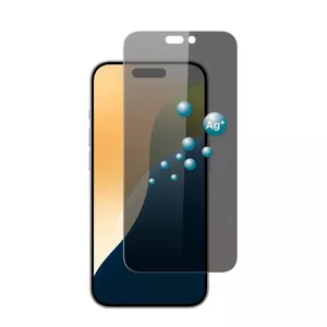 Screenor Privacy Screen Protector Apple iPhone 16 Pro Max Anti-bacterial Grey