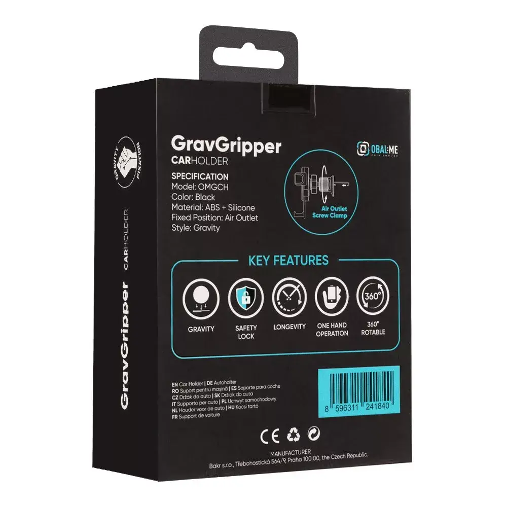 Car holder Obal:Me GravGripper Black OMGCH Photo 3