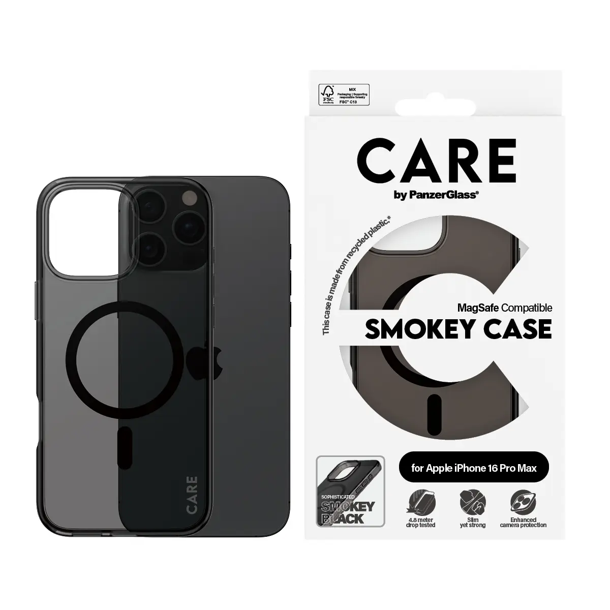 Чехол PanzerGlass CARE Smokey MagSafe для iPhone 16 Pro Max Photo 2