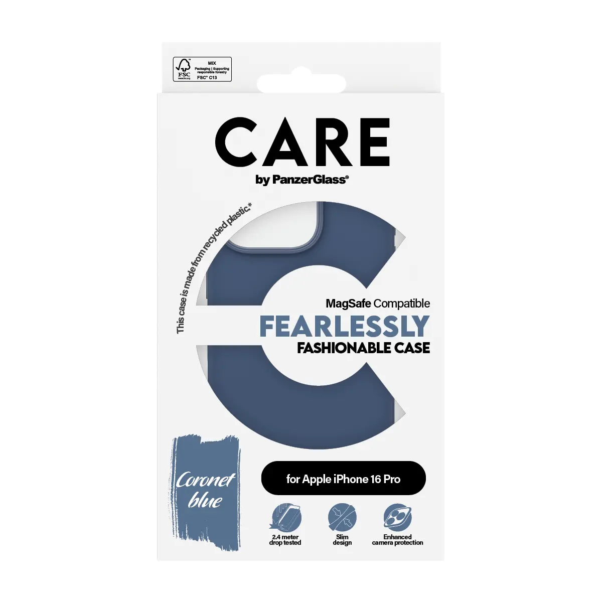 Чехол PanzerGlass CARE Blue MagSafe для iPhone 16 Pro Photo 3