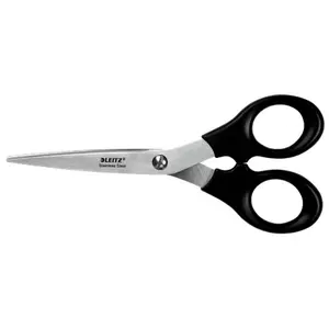 Scissors Leitz 54230095 Office scissors Straight cut Black Stainless steel 165 mm