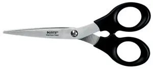 Leitz Stainless Steel Scissors 165 mm Straight Cut
