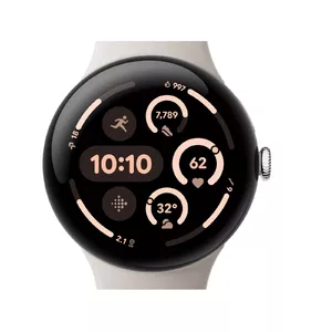 Viedpulkstenis Google Pixel Watch 3 AMOLED Digitālais Skārienmelns Melns