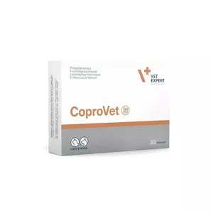 VETEXPERT CoproVet capsules for dogs and cats — 30 capsules, supports intestinal flora stabilization, gluten‑free, preservative‑free