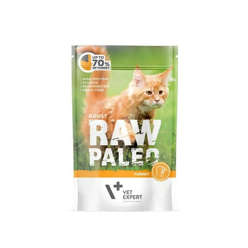 Mitrs kaķu barības VETEXPERT Raw Paleo