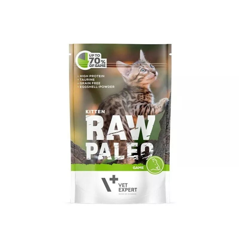 Mitrs kaķēnu barība VETEXPERT RAW PALEO