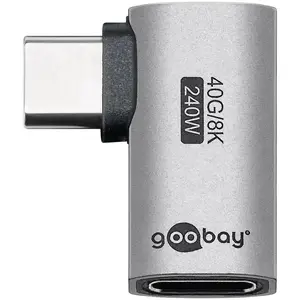 Goobay Cable Gender Changer USB-C Silver 74441 Connector 1 USB-C Connector 2 USB-C