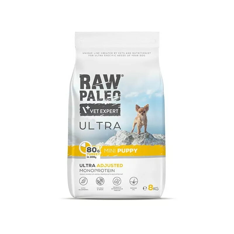 Sausais barības maisījums kucēniem VETEXPERT RAW