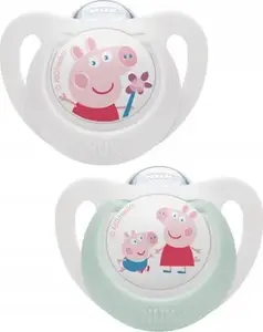 Knupītis Nuk Peppa Pig Star 0–6 mēn., 2 gab.