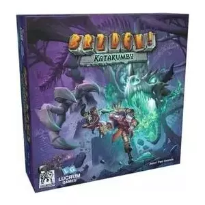 Board game Lucrum Games Brzdęk! Katakumby – tabletop adventure, cooperative dice and card mechanics