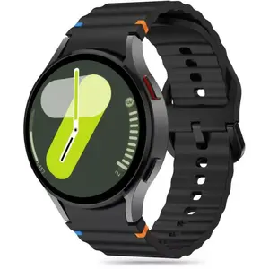 Спортивный силиконовый ремешок Tech-Protect для Samsung Galaxy Watch4/5/5 Pro/6/7/FE — чёрный