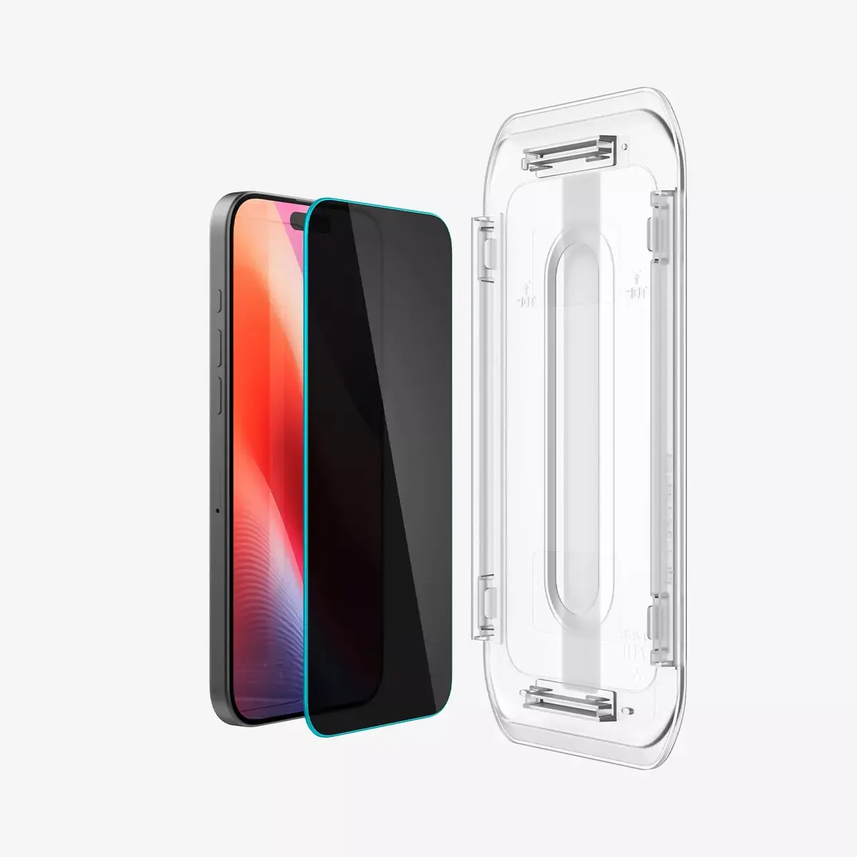 Spigen GLAS.tR EZ Fit Privātuma ekrāna aizsargplēve iPhone 16 Pro Max Photo 3