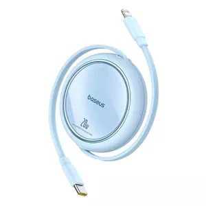 USB-C uz Lightning kabelis Baseus Free2Pull 20W, 1 m, zils, 480 Mbps, USB PD