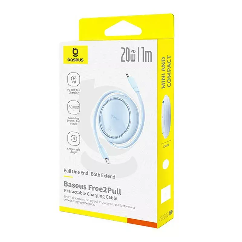 Кабель USB-C—Lightning Baseus Free2Pull 20 Вт 1 м Photo 6