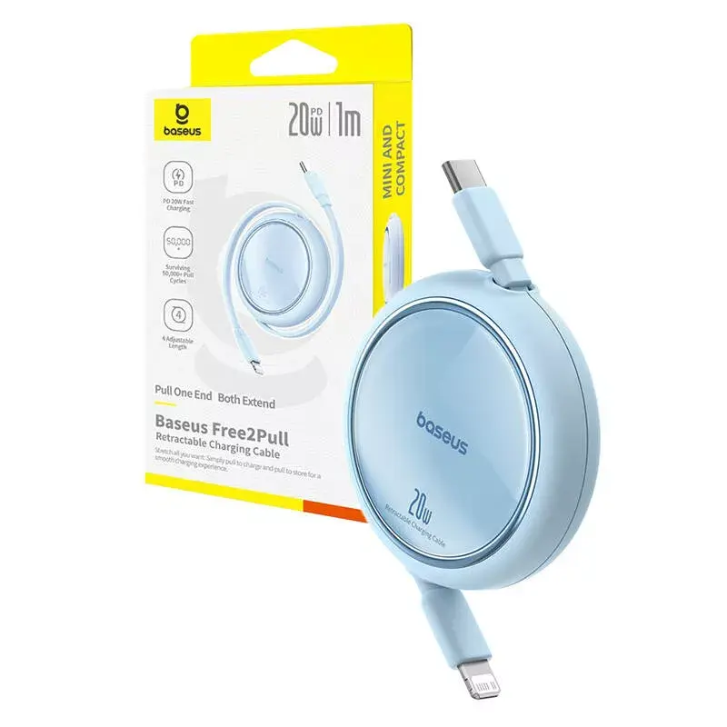 Кабель USB-C—Lightning Baseus Free2Pull 20 Вт 1 м Photo 8