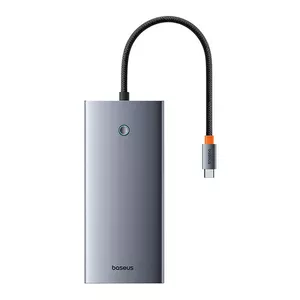 Мультипортовый хаб USB-C Baseus PortalJoy B00053002811-01 — USB-C на HDMI, DisplayPort, VGA, USB PD, RJ45, SD/TF, 3.5 мм