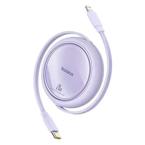 USB-C uz Lightning kabelis Baseus Free2Pull 20W 1 m, USB PD, 480 Mbps, violets