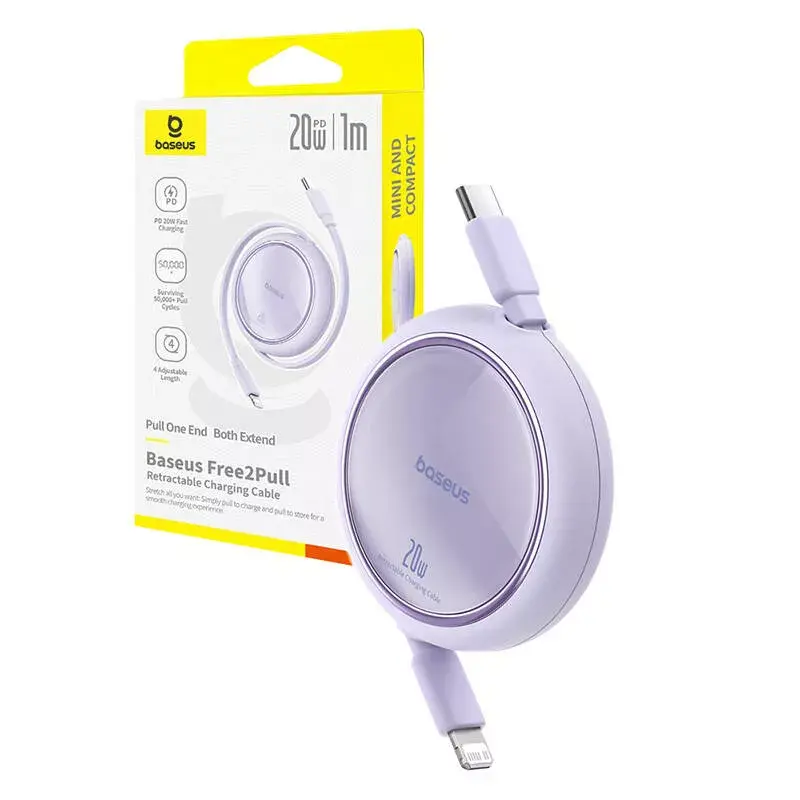 Baseus Free2Pull USB-C uz Lightning kabelis 20W 1 m Photo 8