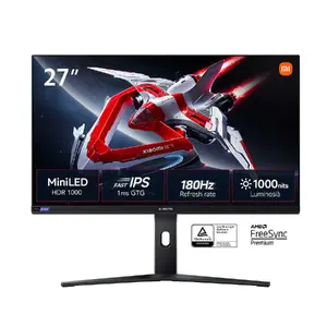 27" Xiaomi G27 Pro IPS WQHD 2560x1440 LED spēļu monitors, 1 ms, 180 Hz, HDR1000, 10 bit, 1152 lokālas aptumšošanas zonas, VESA 75×75, melns