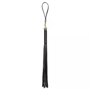 Leather flogger ZADO model 20406111000 with gold-finish hardware and detachable hand loop