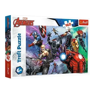 Пазл 160 элементов TREFL Marvel «Всегда готовые герои Avengers» — картонный 160 шт.