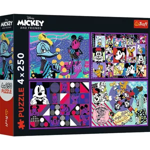 Пазл 4 x 250 элементов TREFL Mickey Mouse — 4 пазла по 250 элементов