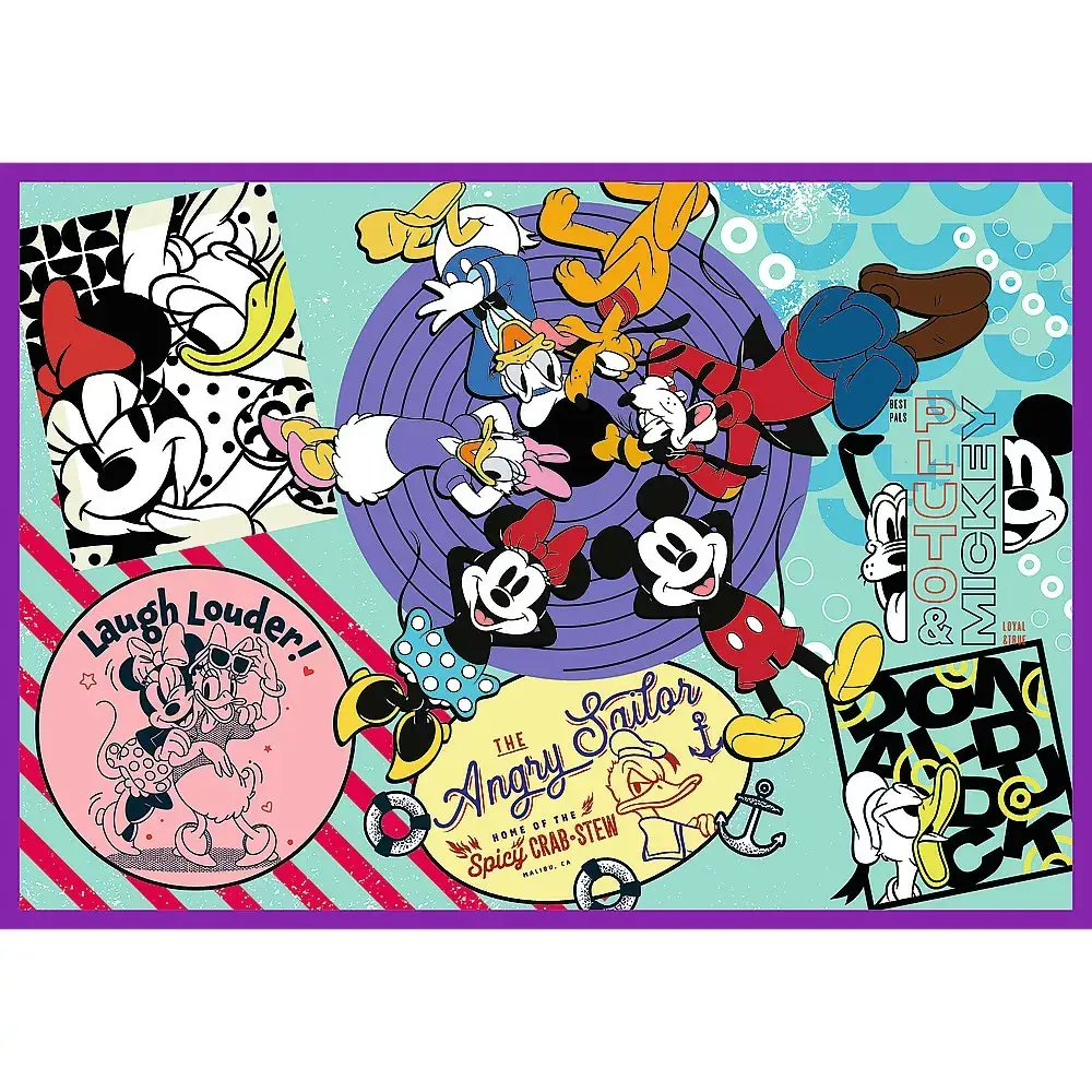 TREFL Mickey Mouse puzles 4 x 250 gab. Photo 5