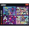 TREFL Mickey Mouse puzles 4 x 250 gab. Photo 6