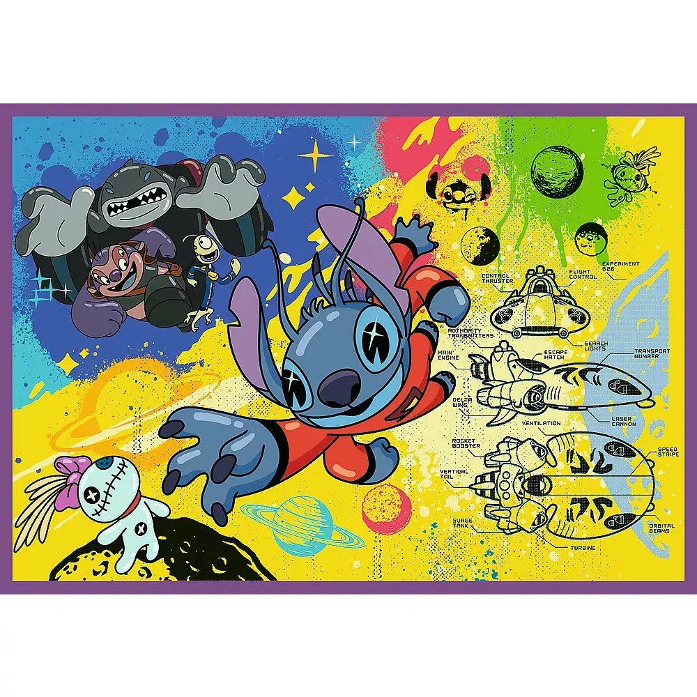 TREFL puzlis Lilo and Stitch — 4×250 gab. Photo 5