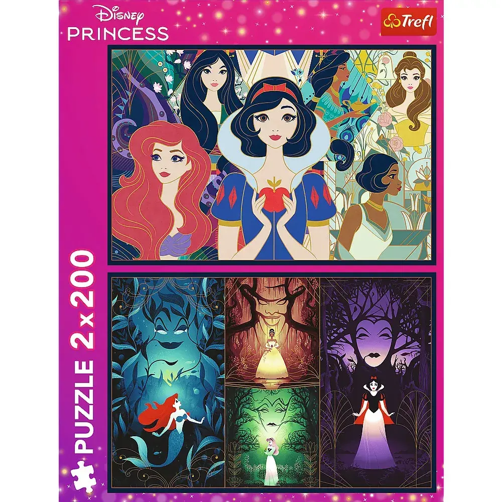 TREFL Puzzle 2x200 gab. Disney Princess Photo 4