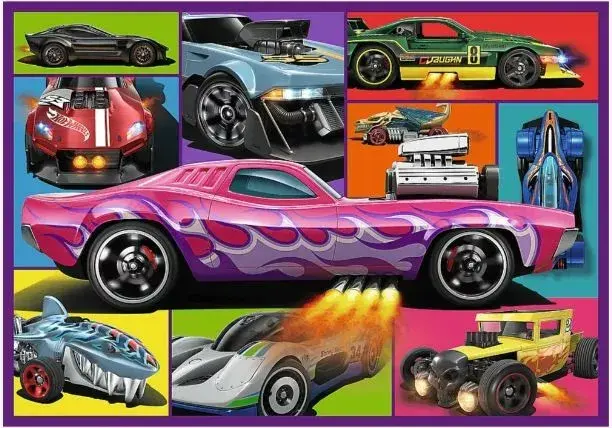 TREFL Пазл 4x250 — Hot Wheels гоночные авто Photo 4