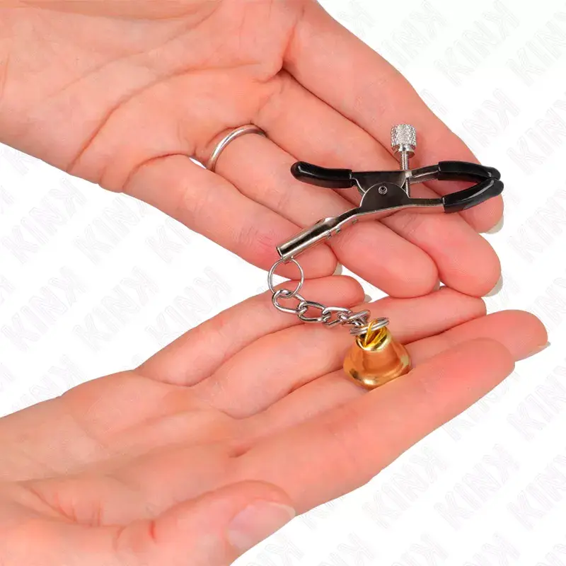 Krūšu spiedes KINK Gold Bell Pendant 6 cm Photo 3