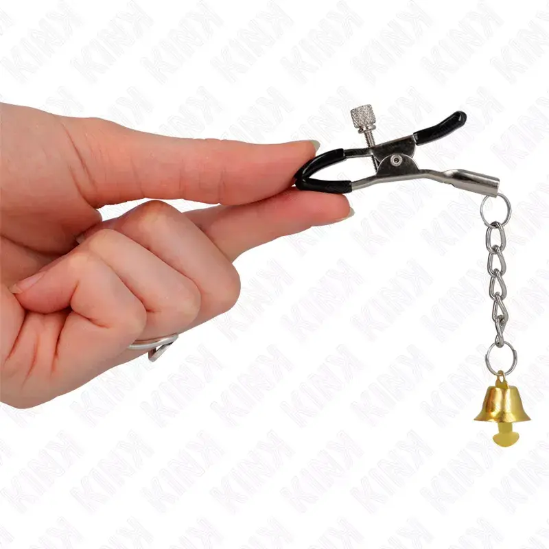 Krūšu spiedes KINK Gold Bell Pendant 6 cm Photo 4