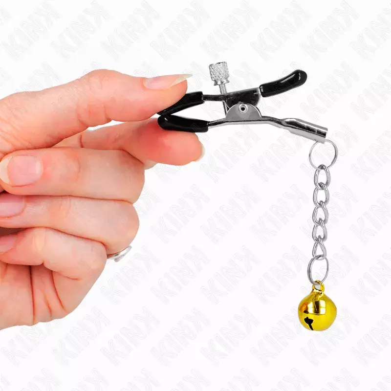 Krūšu spiedes KINK Gold Jingle Bell Pendant 6 cm Photo 4