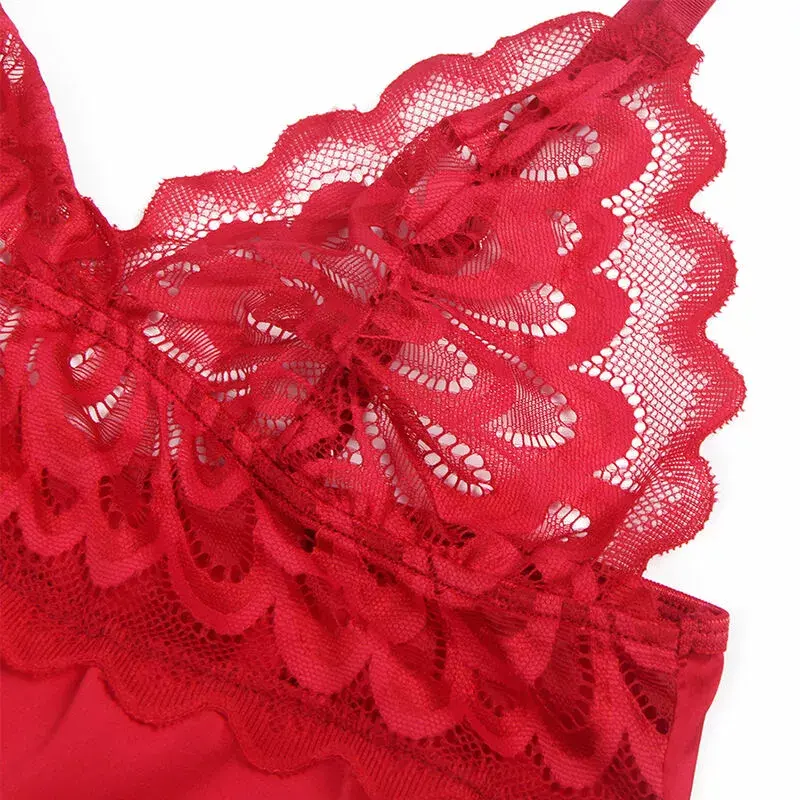 SUBBLIME Sublime Satin Babydoll Red S/M Photo 8